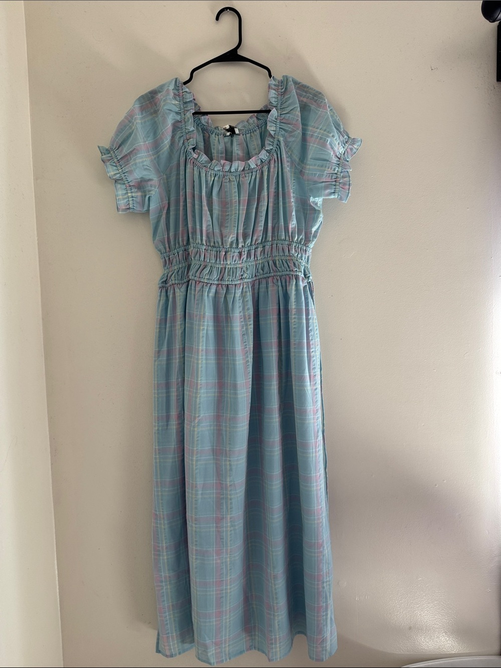 Ivy City Thalia Dress in Pastel Plaid